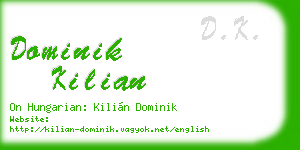 dominik kilian business card
